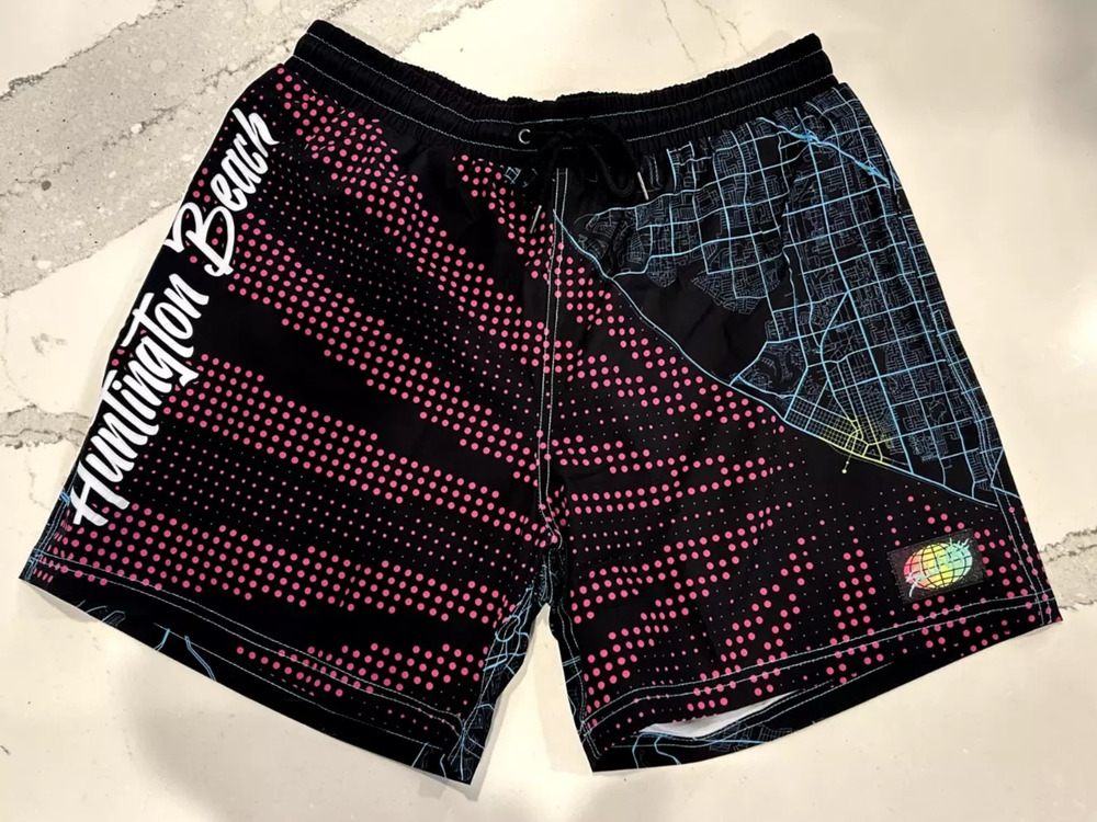 SLUNKS AVP Huntington Beach Open 2024-Ltd Ed. Volleyball Shorts, Men's MEDIUM